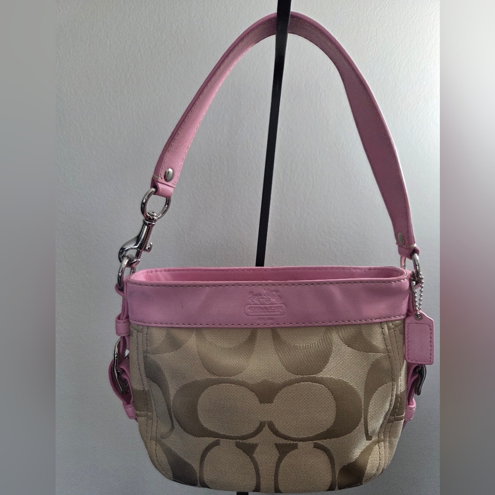 Coach Pink and Tan Women's Bag